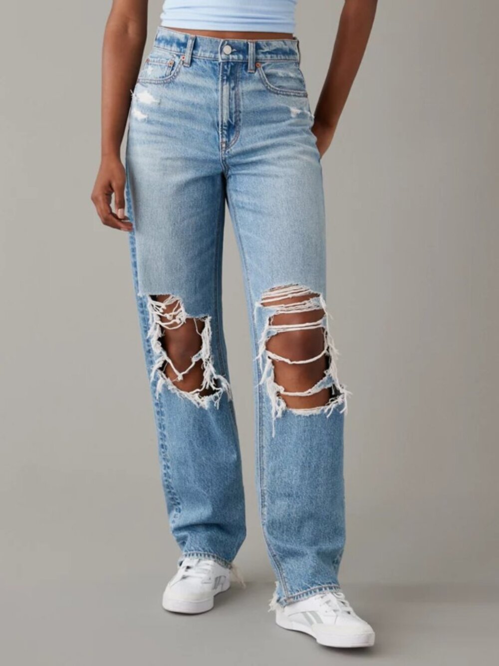 American Eagle Baggy Straight jeans size 2 regular
